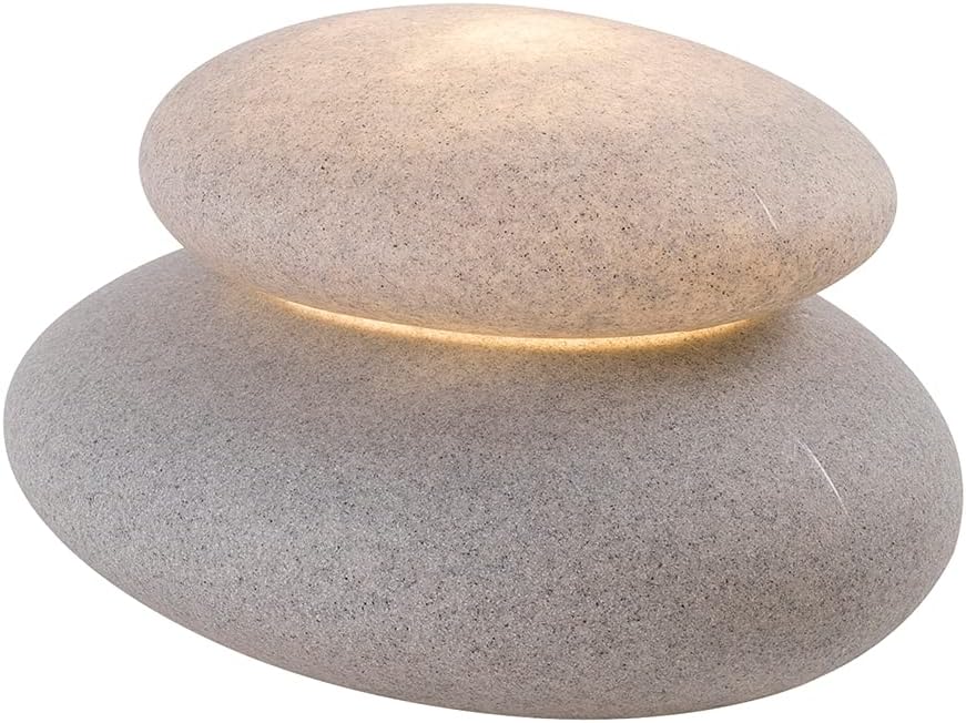 8 seasons design Shining Stone XL, LED Steinleuchte (stone), E27 Fassung inkl. Leuchtmittel in warmweiß, beleuchteter Dekostein, Pool, Yoga, Badezimmer-Lampe, innen & außen