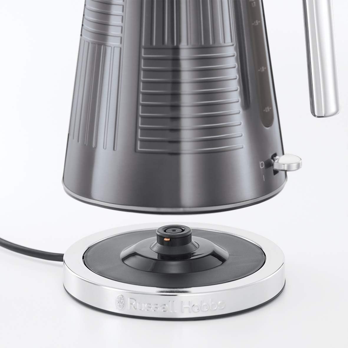 Russell Hobbs GeoSteel Frühstückset Toaster, Wasserkocher und Kaffeemaschine
