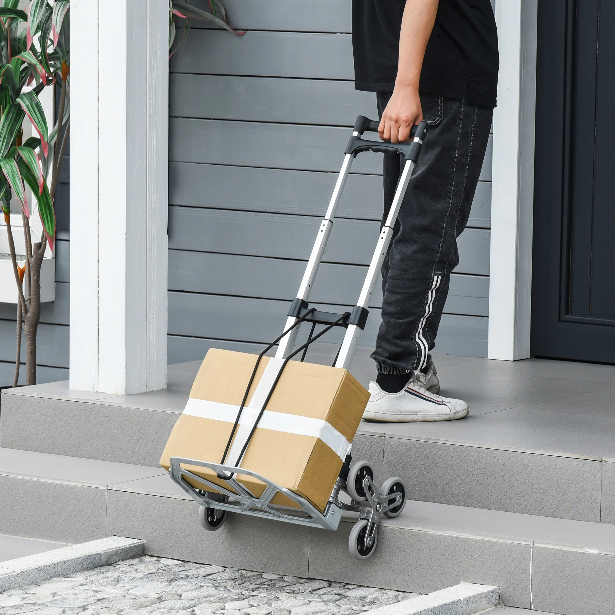 Durhand Treppensteiger Sackkarre 6 Räder faltbar Aluminium