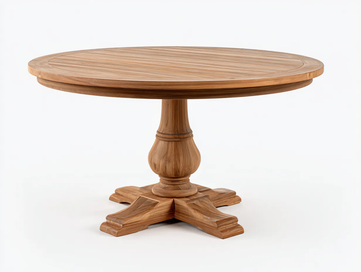 Gartentisch - Teakholz - 112x112x75 cm - Naturbraun - Klassisch