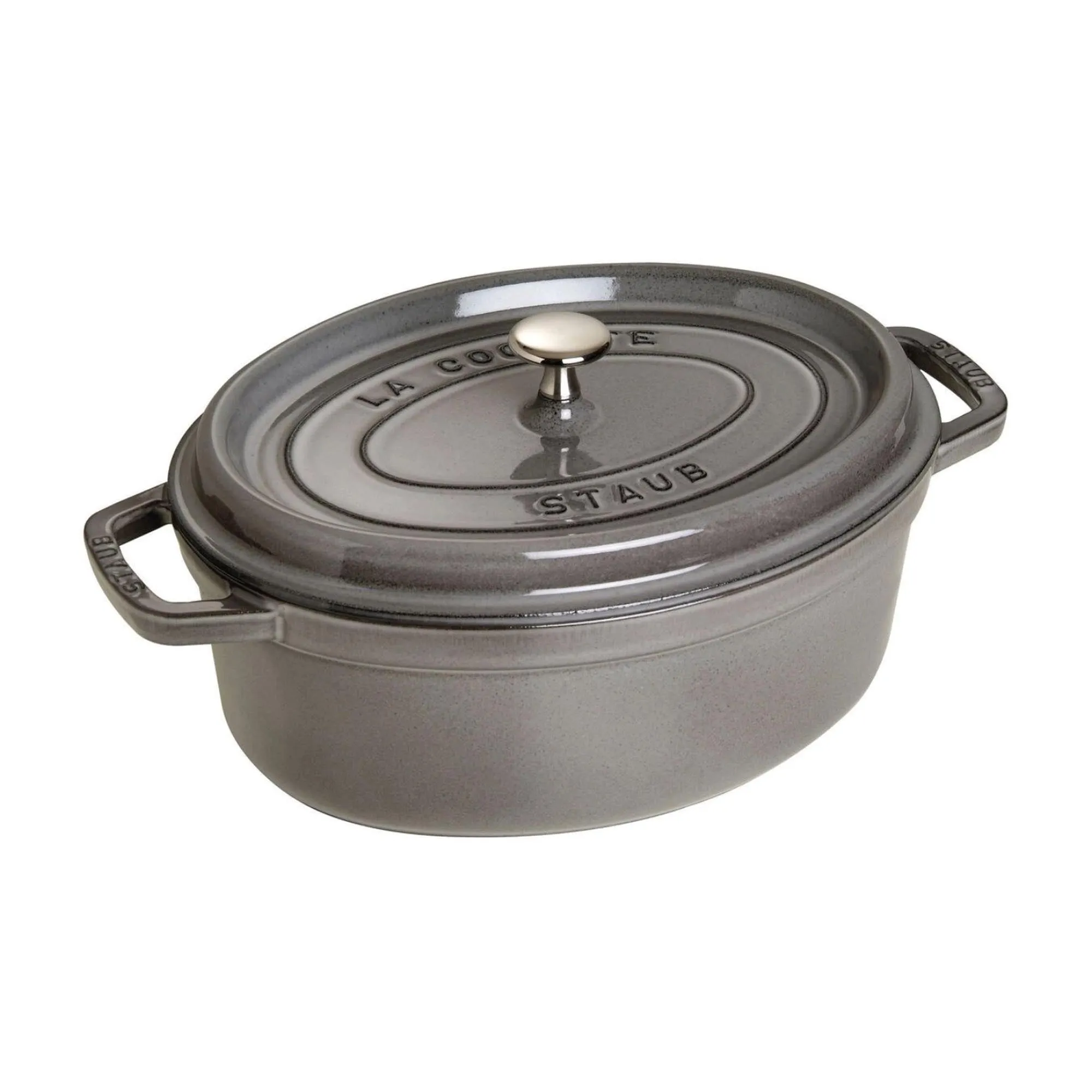 2025 Cocotte 37 cm, oval, Graphit-Grijs, Gietijzer 8.0l