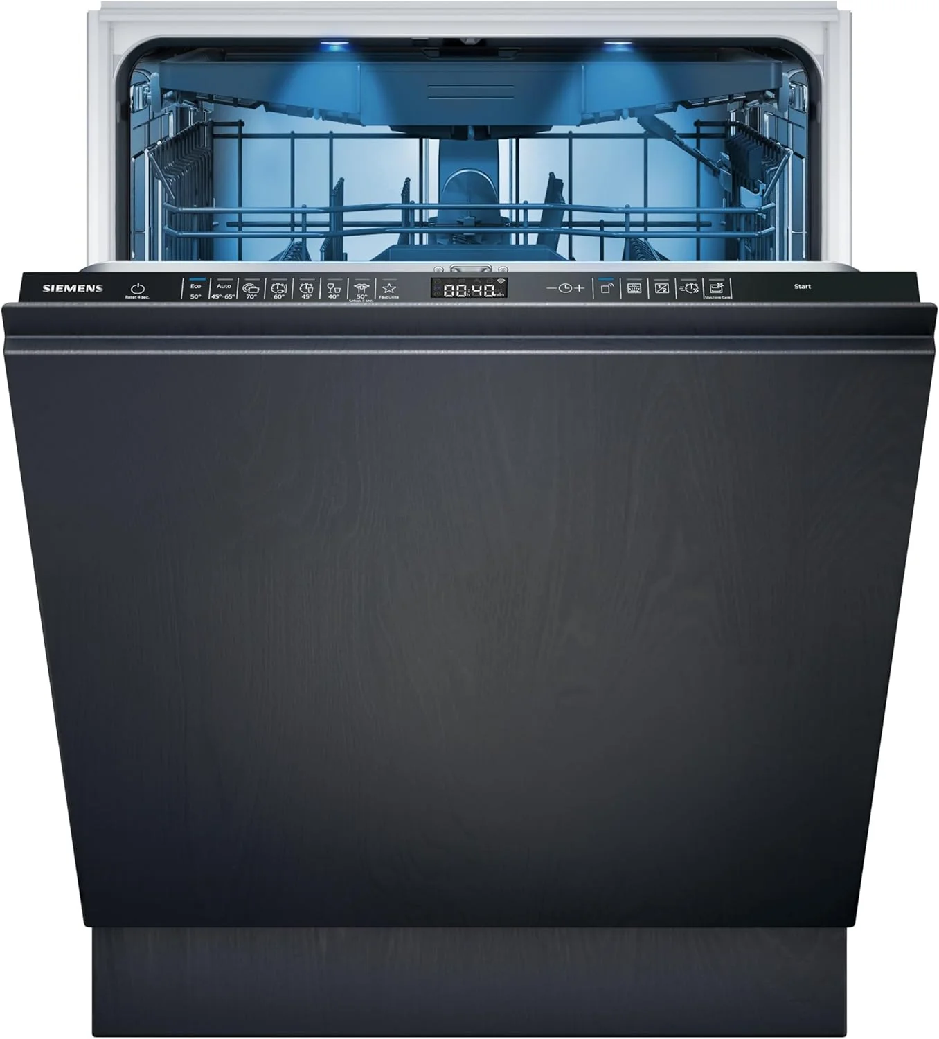 Siemens SN63EX06VE, iQ300 Smarter Geschirrspüler, Vollintegrierte Spülmaschine, 60 cm, Besteckschublade, Extra leise, varioSpeed, Automatische Türöffnung, Dreifach rackMatic, infoLight, intesiveZone