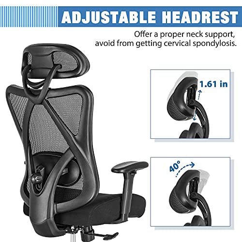 Task Chair Mesh Back SUNNOW Ergonomic Office Chair, Mesh Computer Desk Chair , High Back ...