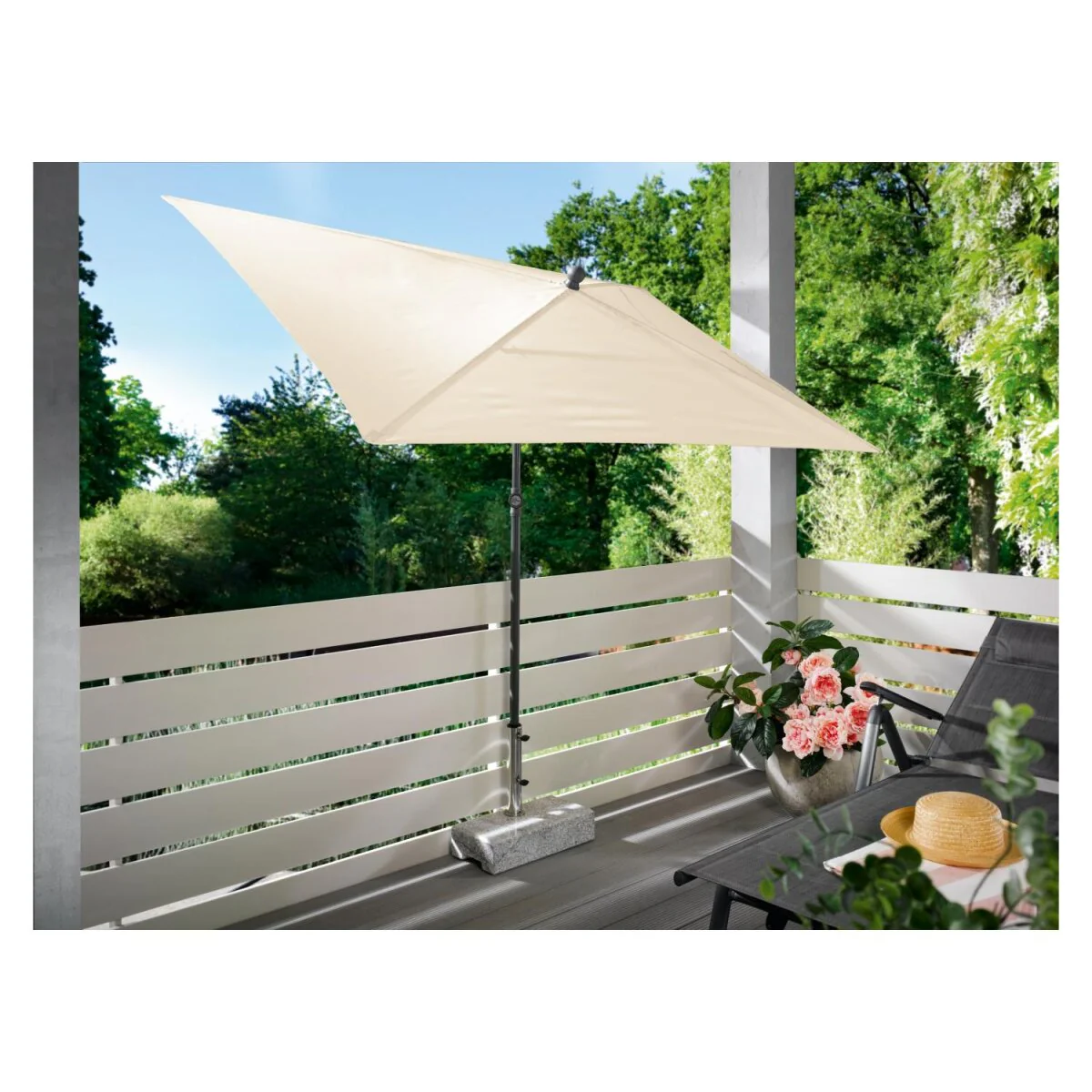 LIVARNO home Parasol, 210 x 140 cm, rechthoekig - B-keus