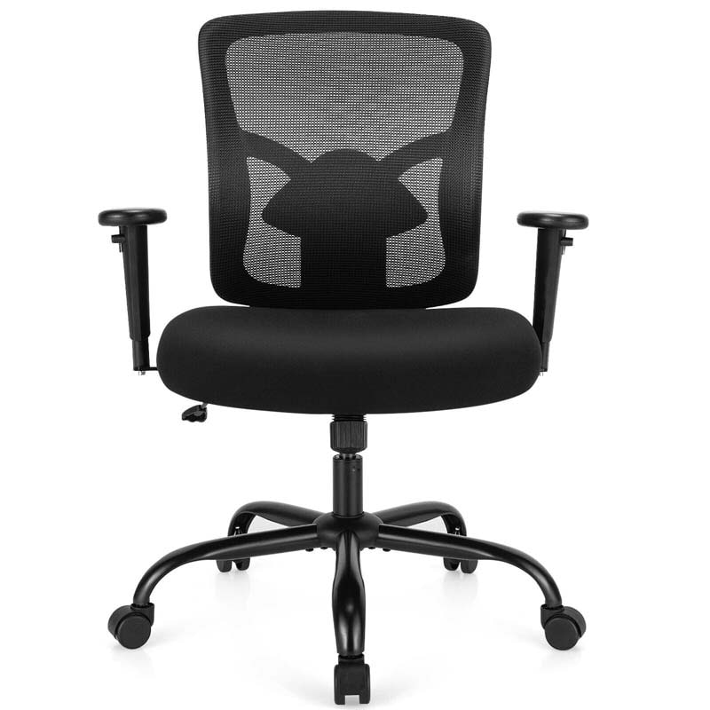 400 Lbs Mesh Big Amp Tall Office Chair Ergonomic Executive Chair Rolling Swivel Computer Task Chair - Comfortable And Ergonomic Design