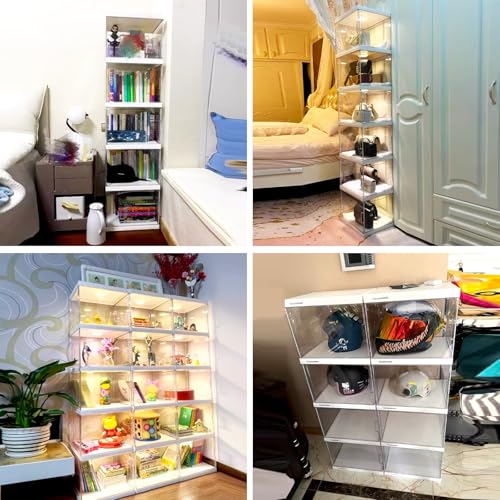 Vetrina in vetro per oggetti da collezione Curio China con ante in vetro acrilico, vetrina acrilica (40 x 32 x 154 cm) : Amazon.it: Casa e cucina