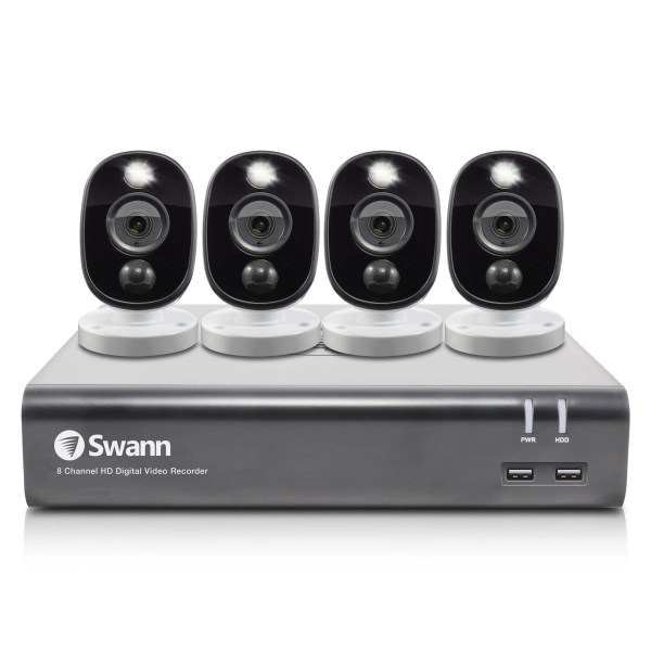 Swann 4 Camera 8 Channel 1080p Full HD DVR Security System Swdvk-845804wl-us