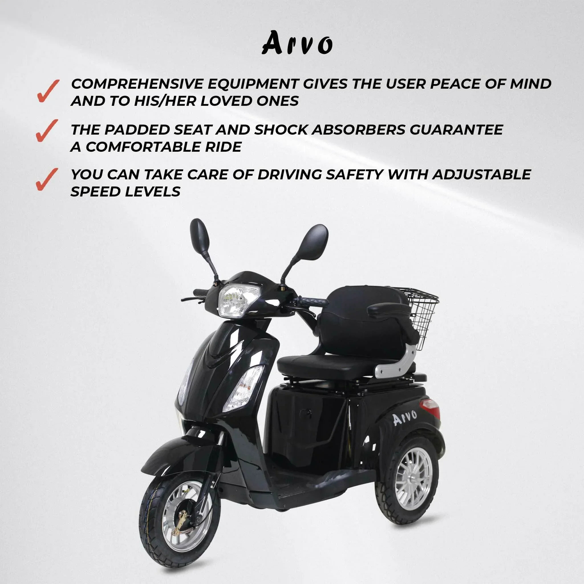 Arvo Seniorenmobil P300 Schwarz