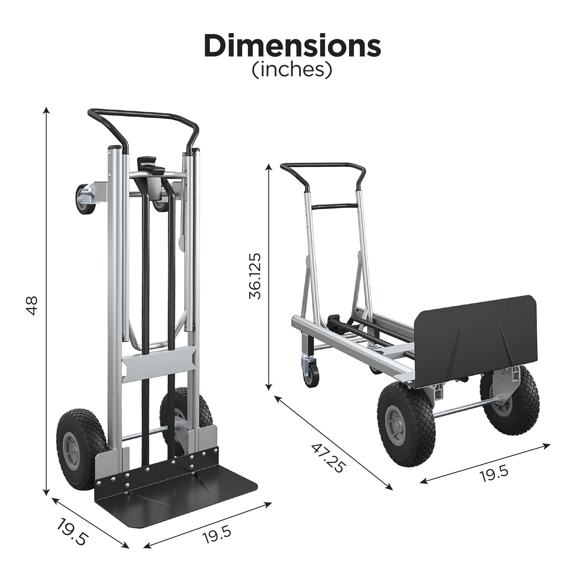 2-in-1 Hybride Steekwagen