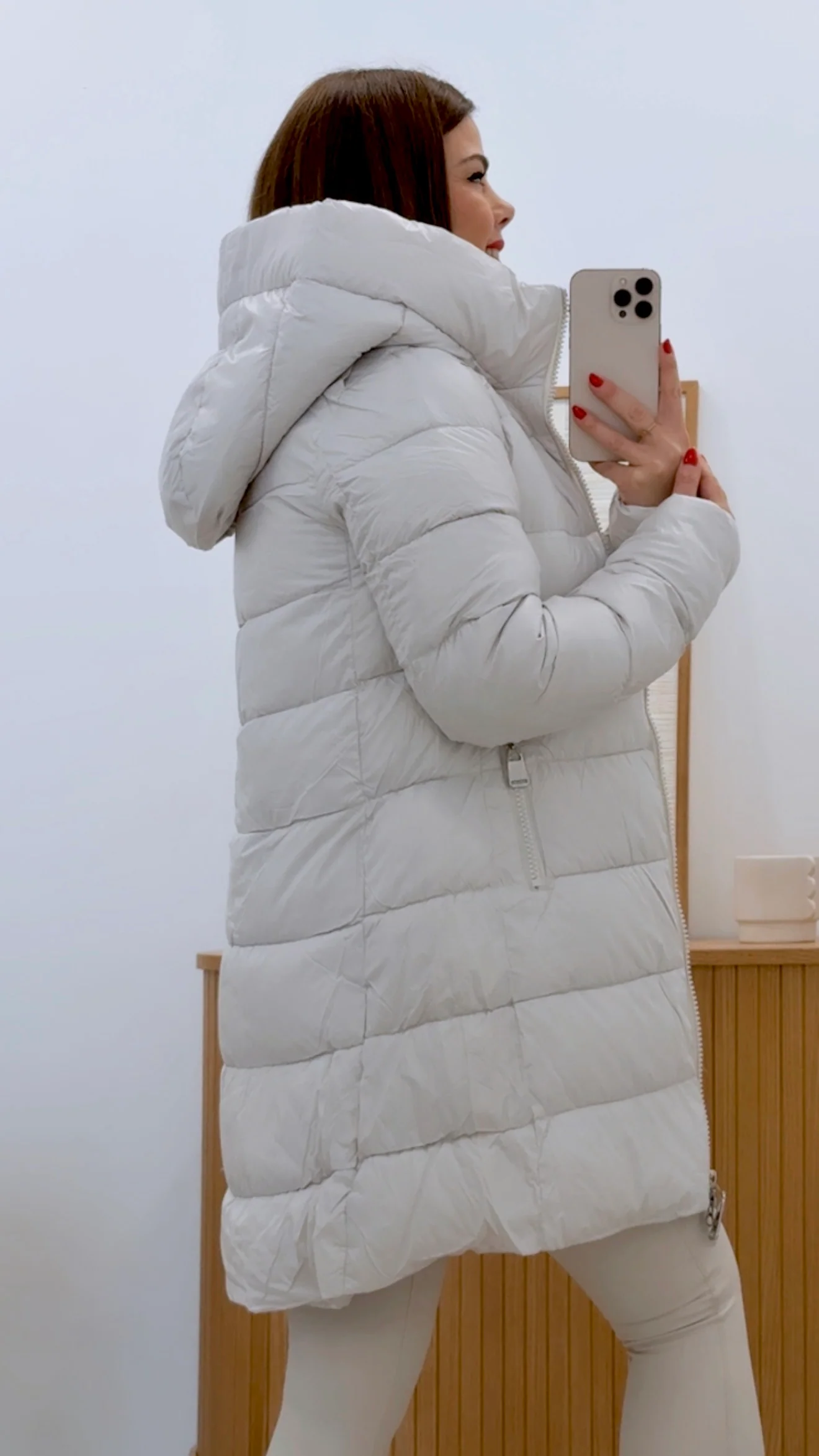 CHAQUETA ACOLCHADA BEIGE