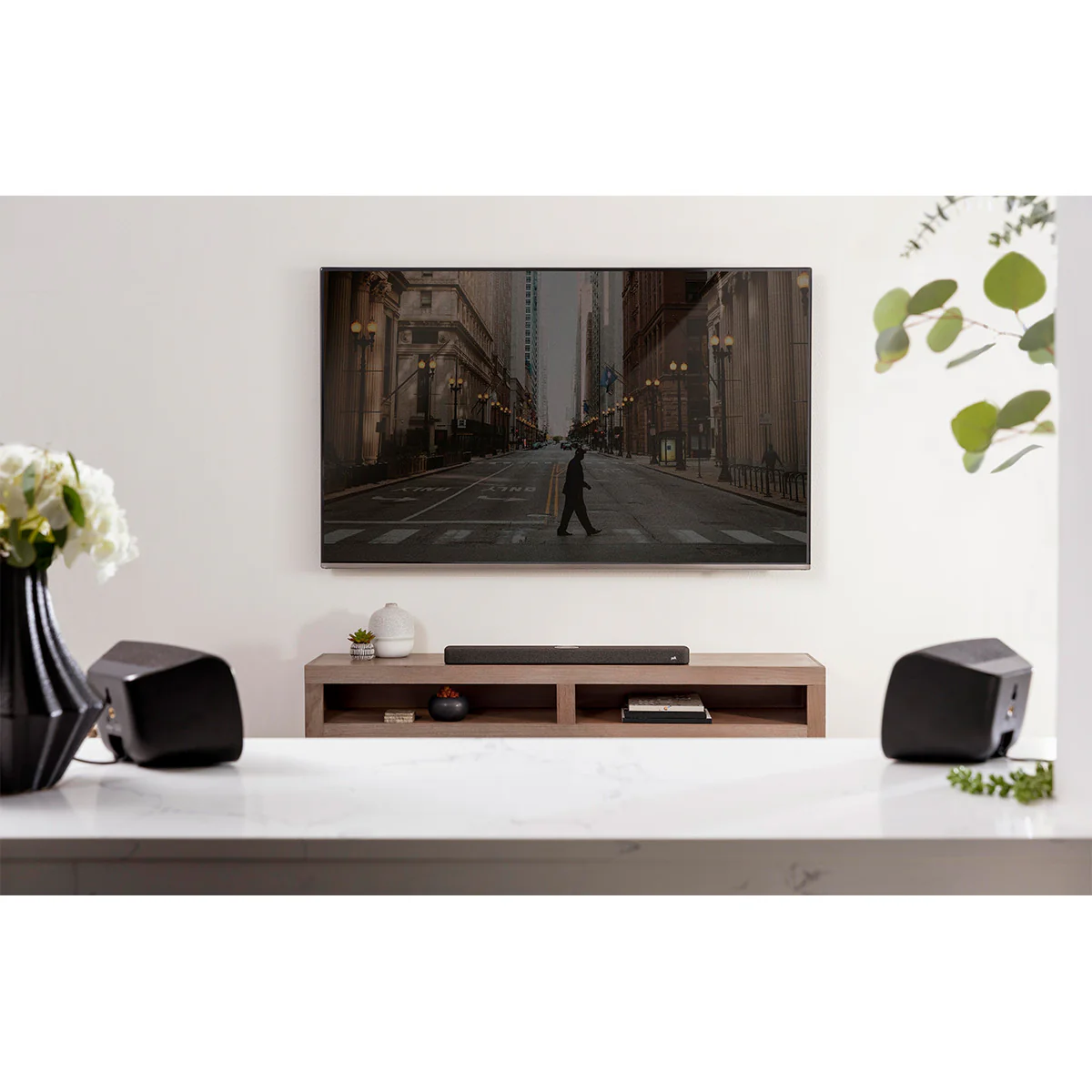 Polk Audio React Thuisbioscoop Systeem met React Soundbar, Draadloze Subwoofer en Draadloze Achterluidsprekers