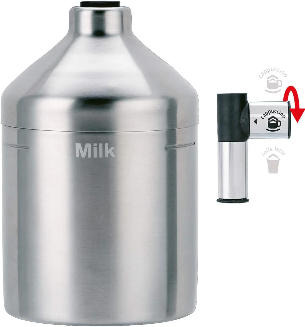 Krups Essential Kaffeevollautomat mit Milchschlauch, 2-Tassen-Funktion, LCD-Display, Einfache Reinigung, Kaffeemaschine, T��V-Siegel, Schwarz, EA816031