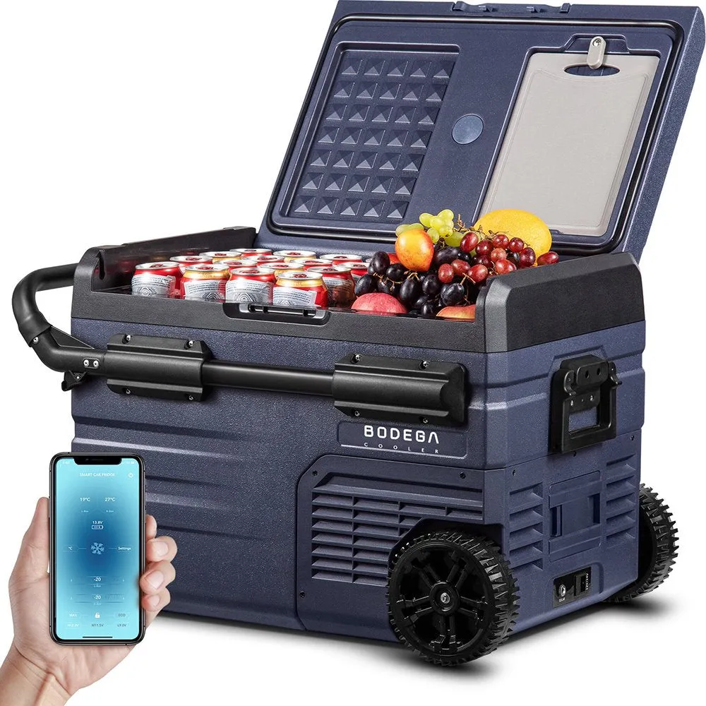 12 Volt 37 Qt. Draagbare Autokoelkast, Autovriezer voor Buiten, Kamperen, Reizen, Camper, APP-bediening