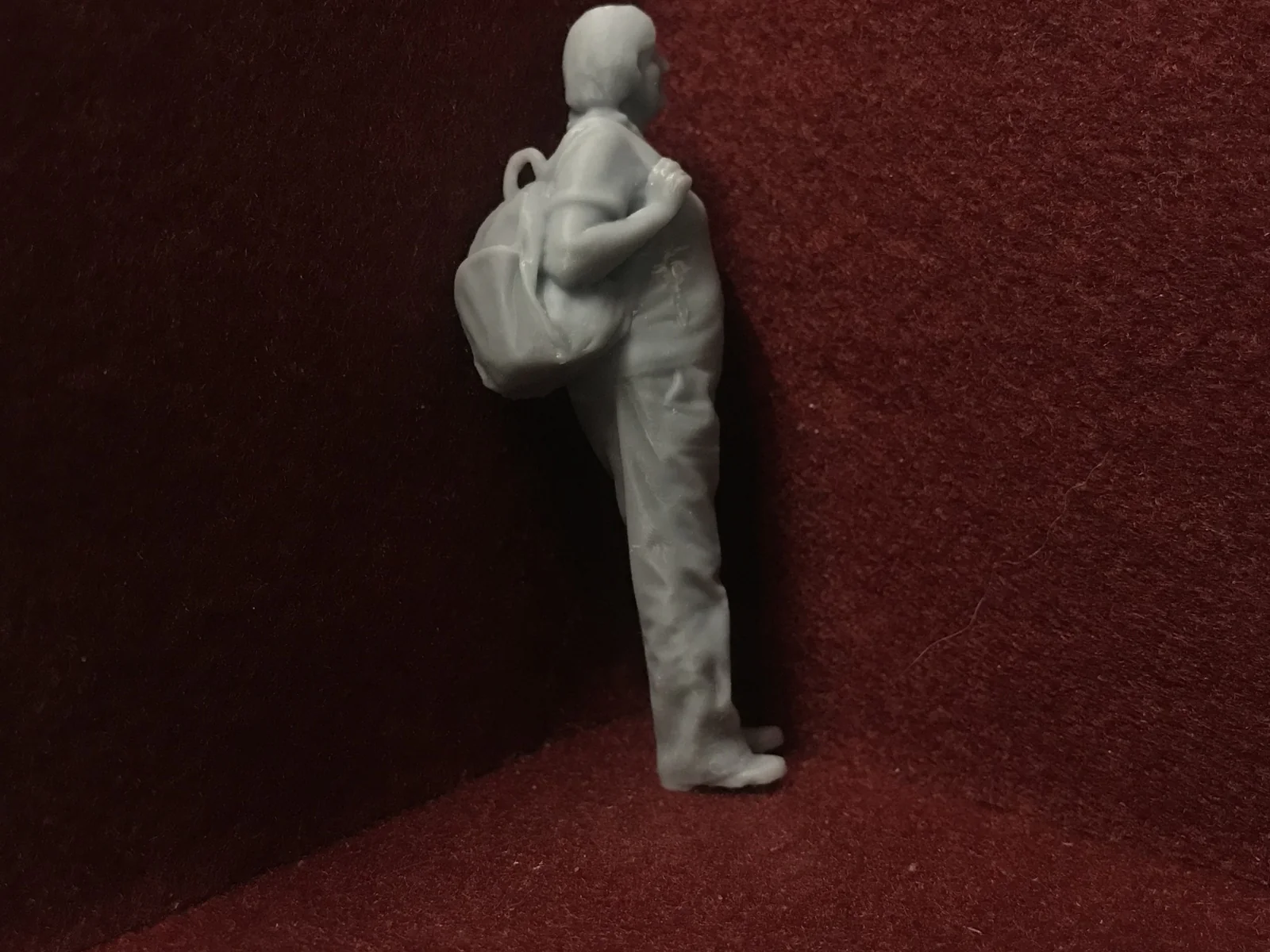 G-Scale figure - Woman with backpack 3D scan of a real person - F006 (also GN15)