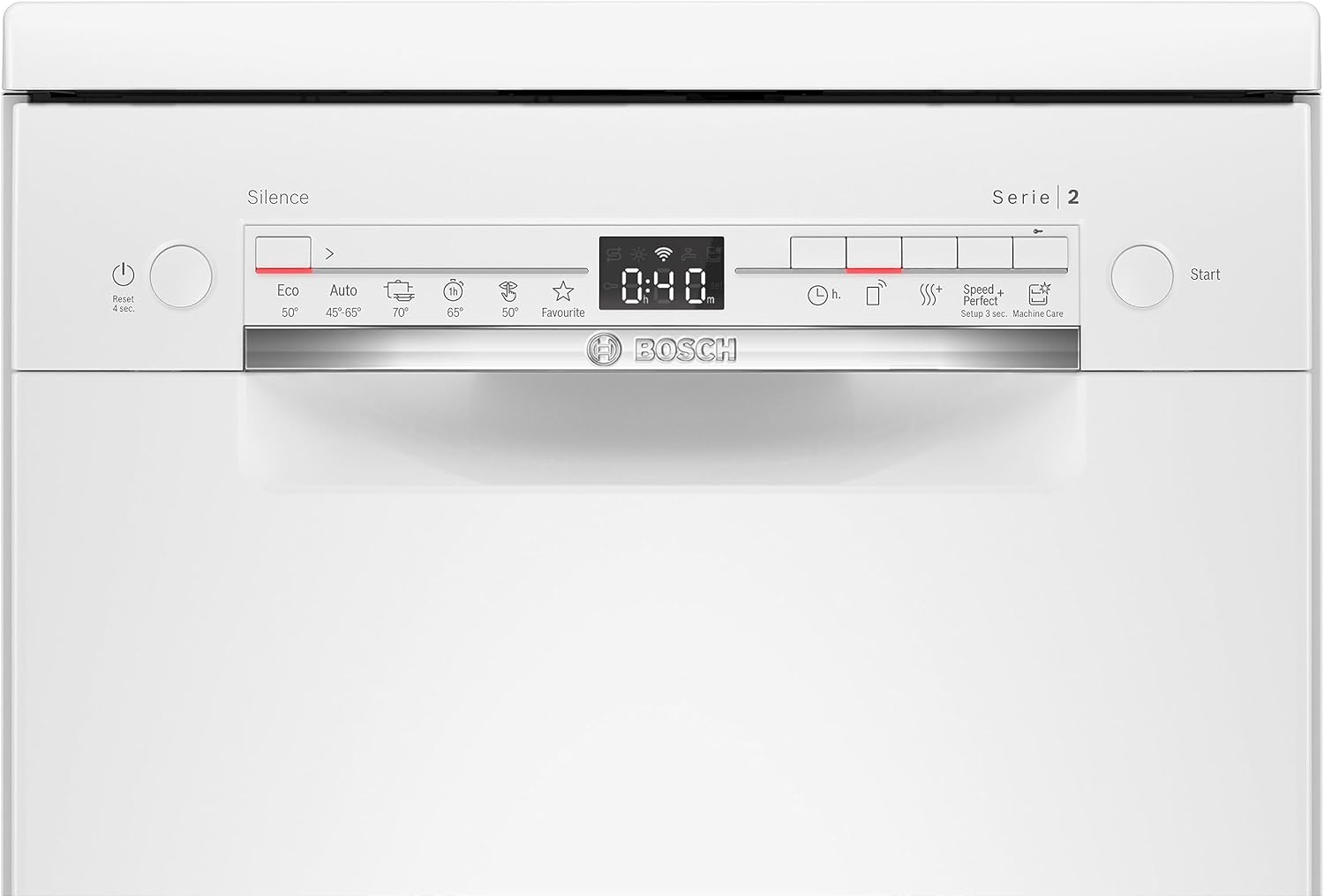 Dishwasher 45 cm BOSCH SPS2HKW58E E-Class 9 place settings White WiFi