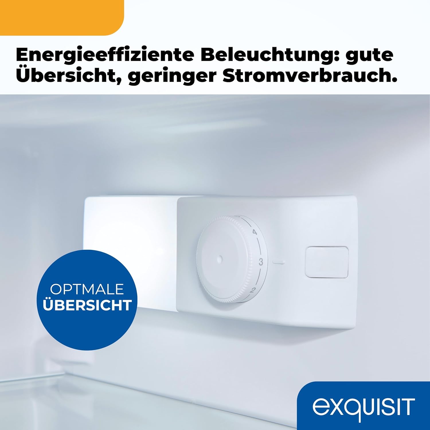 Exquisit Kühl-Gefrierkombination KGC5232-60-E-040C | 173 l Nutzinhalt, Energieklasse C, 40 dB, Wechselbarer Türanschlag, Automatische Abtauung, 142,5 cm, Weiß