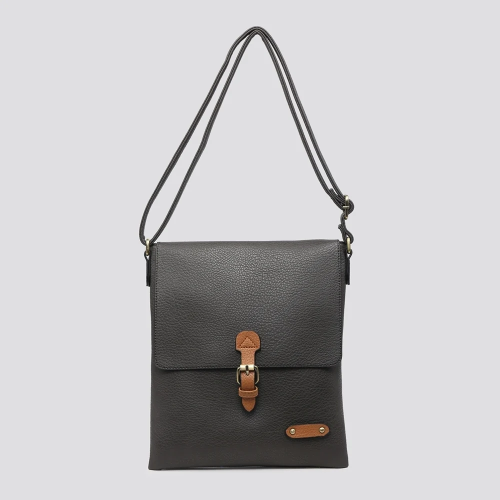 Pia Satchel Crossbody Bag | Dark Grey