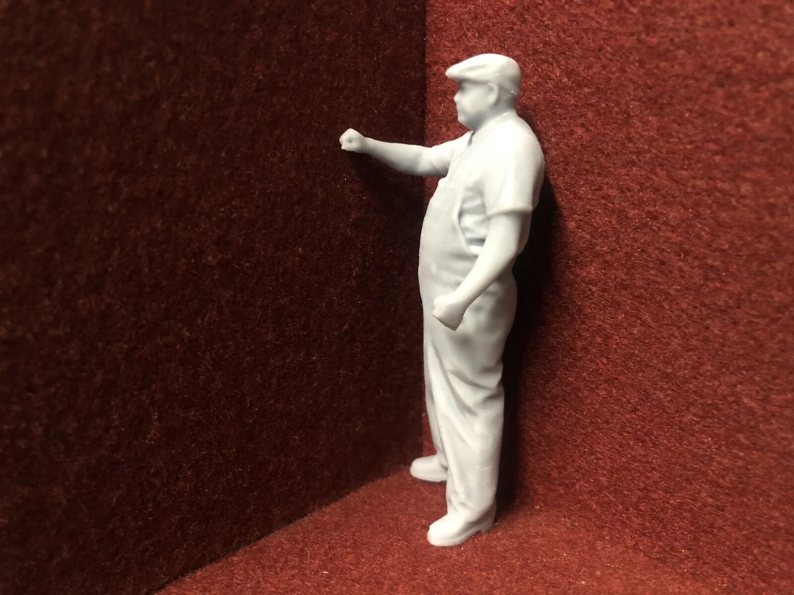 G-Scale Driver figure in flat hat - 3D scan of a real person - MD019 (like GN15)