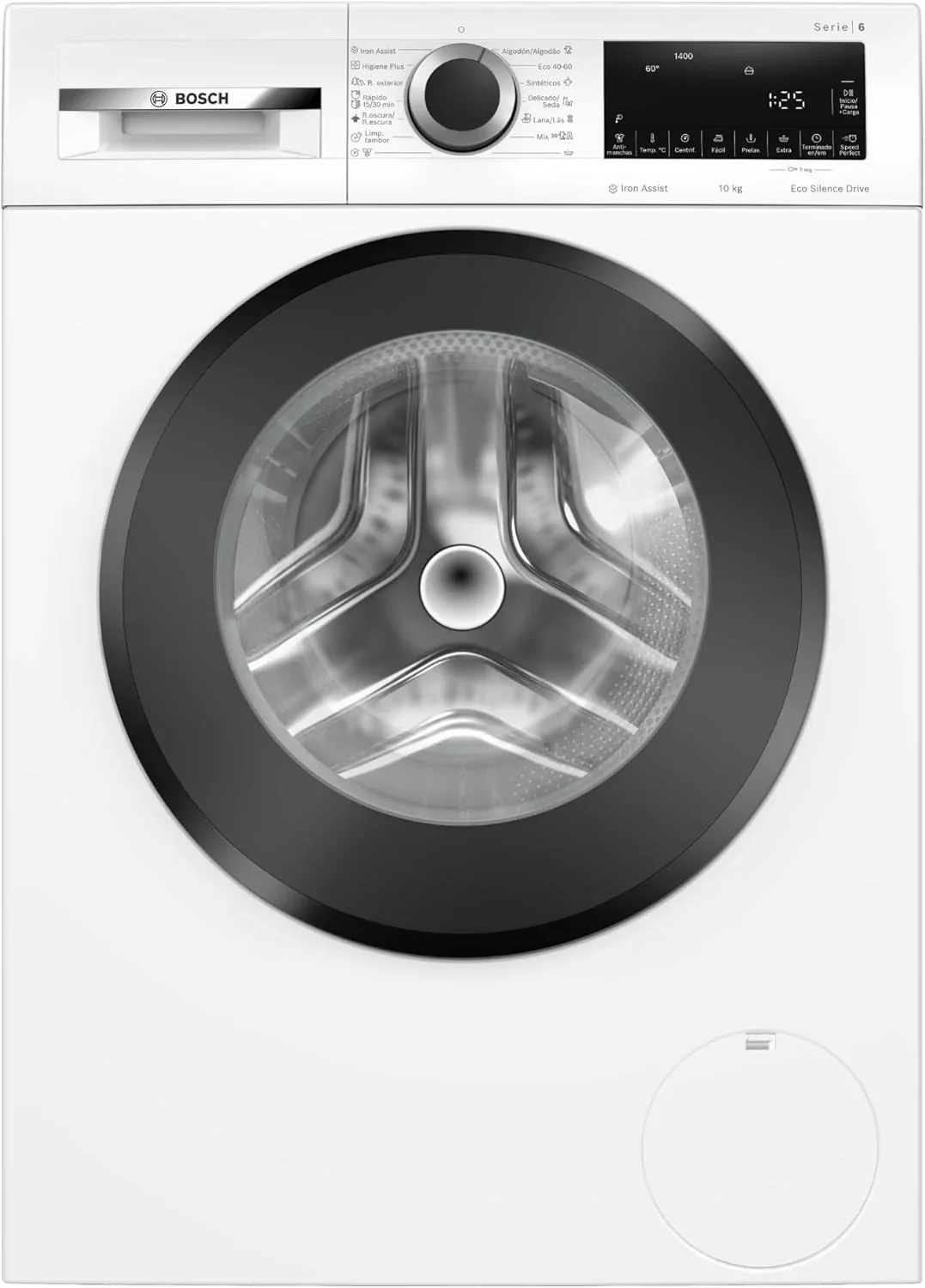 Bosch - Washing machine front load, 10 kg, Iron Assist, Pause + Load, Anti-Stain, White, WGG254Z5ES, 10 kg, Front loading washing machine, Manual dosing
