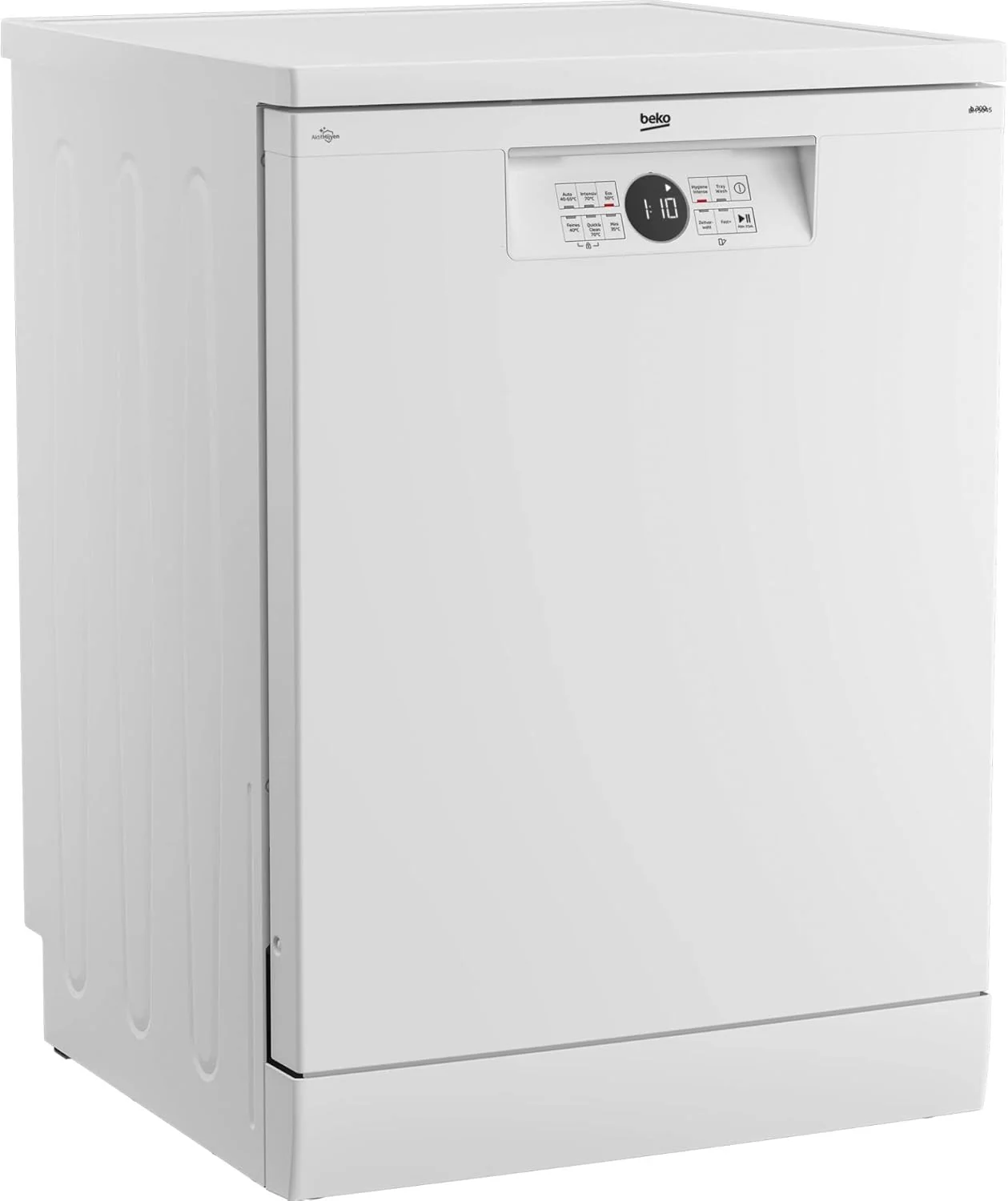 Beko BDFN26420W B300 Vrijstaande Vaatwasser, onderbouwbaar, 14 couverts, ProSmart Inverter Motor, TrayWash, HygieneIntense, 6 programma's, WaterSafe+, Wit