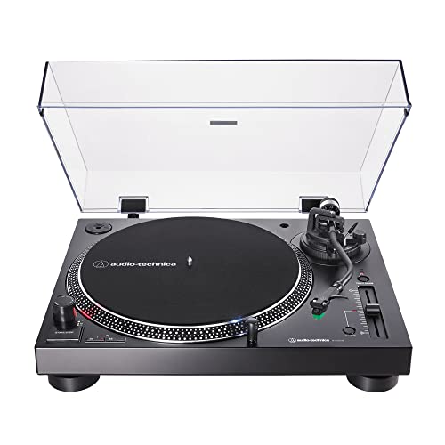 Audio Technica AT LP120XUSB BK Direct Drive Turntable (Analog & USB), Fully Manual, Hi Fi, 3… : Elettronica