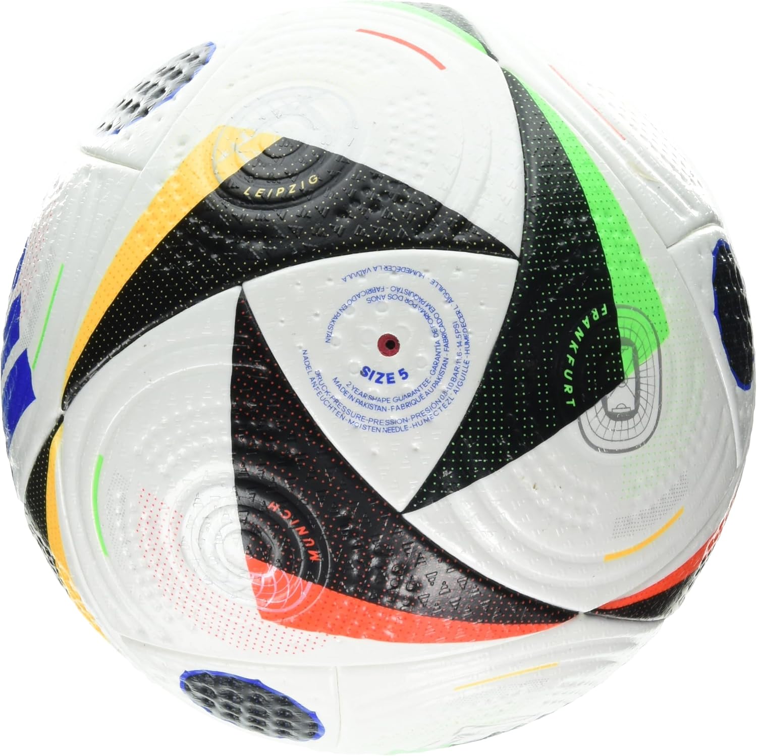 adidas Euro 24 Pro Match Ball – Hergestellt aus hochwertigen Materialien, Präzision und Genauigkeit, zur Feier der Europameisterschaft, Winterball erhältlich