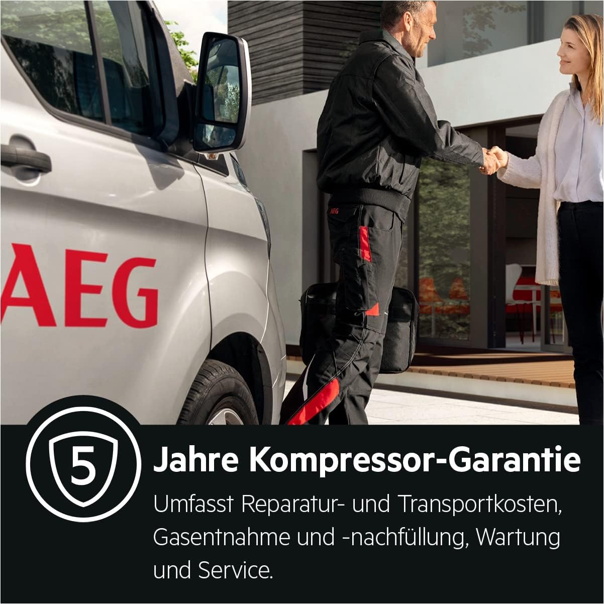 AEG AHB531D1LW Gefriertruhe / 308 L / Effizienzklasse D / LowFrost - weniger Eisbildung / Temperaturalarm / Rollen