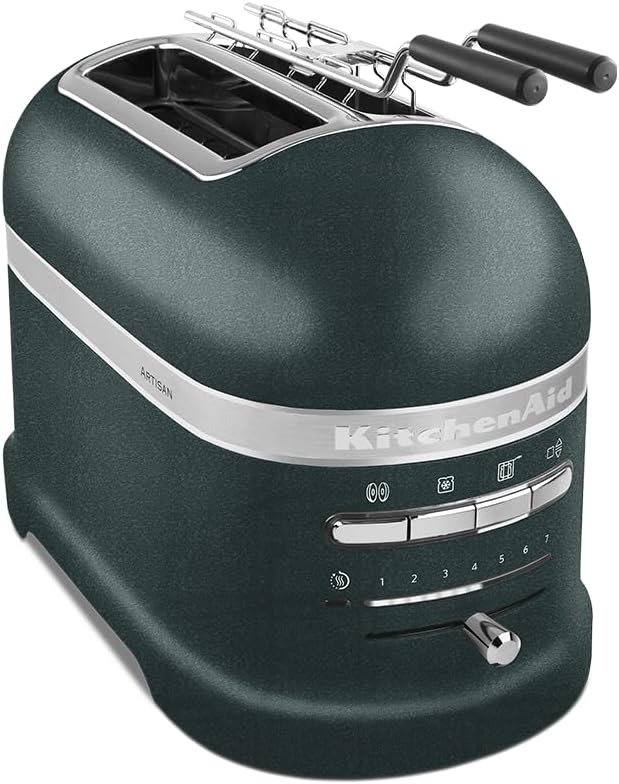 KitchenAid Toaster f��r 2 Scheiben mit Sandwich-Zange | Artisan | Retro Toast Machine | Verschiedene Funktionen und Br?unungsstufen | Gr��n