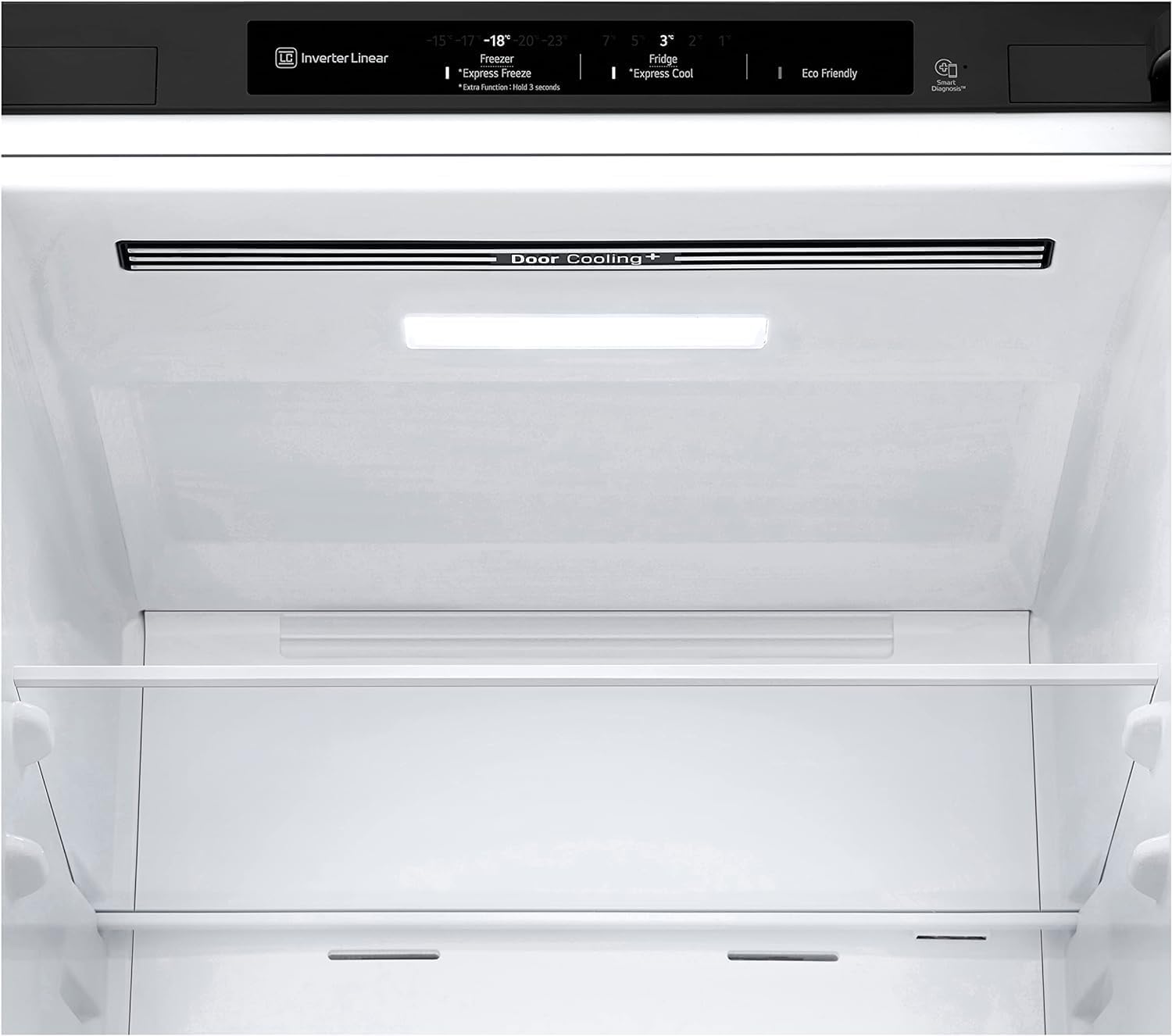 LG GBP62MCNAC Kühl-Gefrierkombi – 384 L, Energieeffizienz A, Total NoFrost, DoorCooling+, niedriger Geräuschpegel, modernes Design in Anthrazit Schwarz, 59,5 x 67,5 x 203 cm