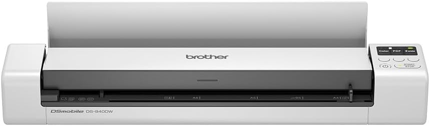 Brother DS-940 Mobiler Scanner | A4 | beidseitig | WLAN | integrierter Akku | 15 ppm | Farbe | Schwarz/Weiß | Scan to USB