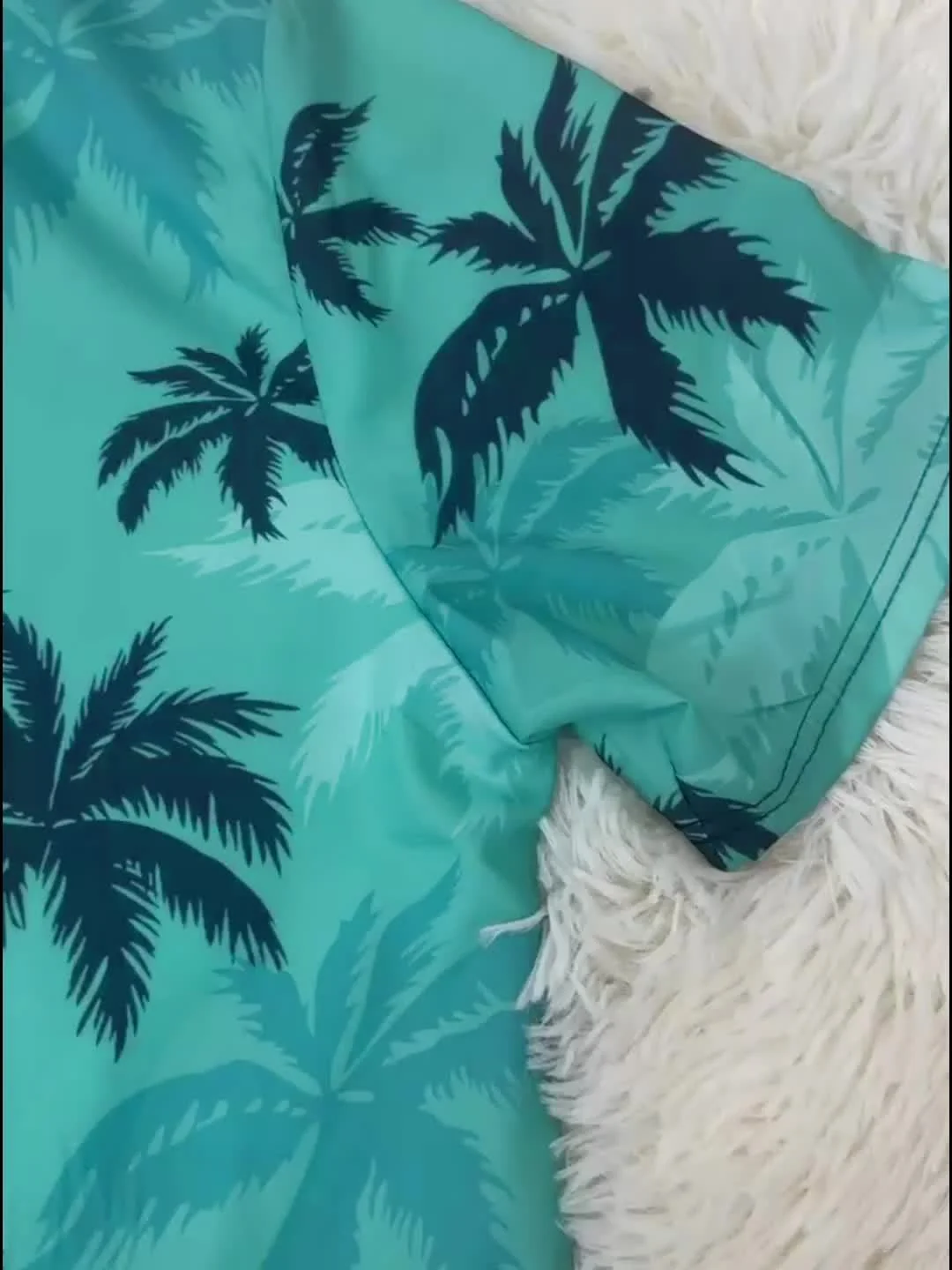 Herren Hemd mit Palmenprint �C L?ssiger & Atmungsaktiver Sommerstil