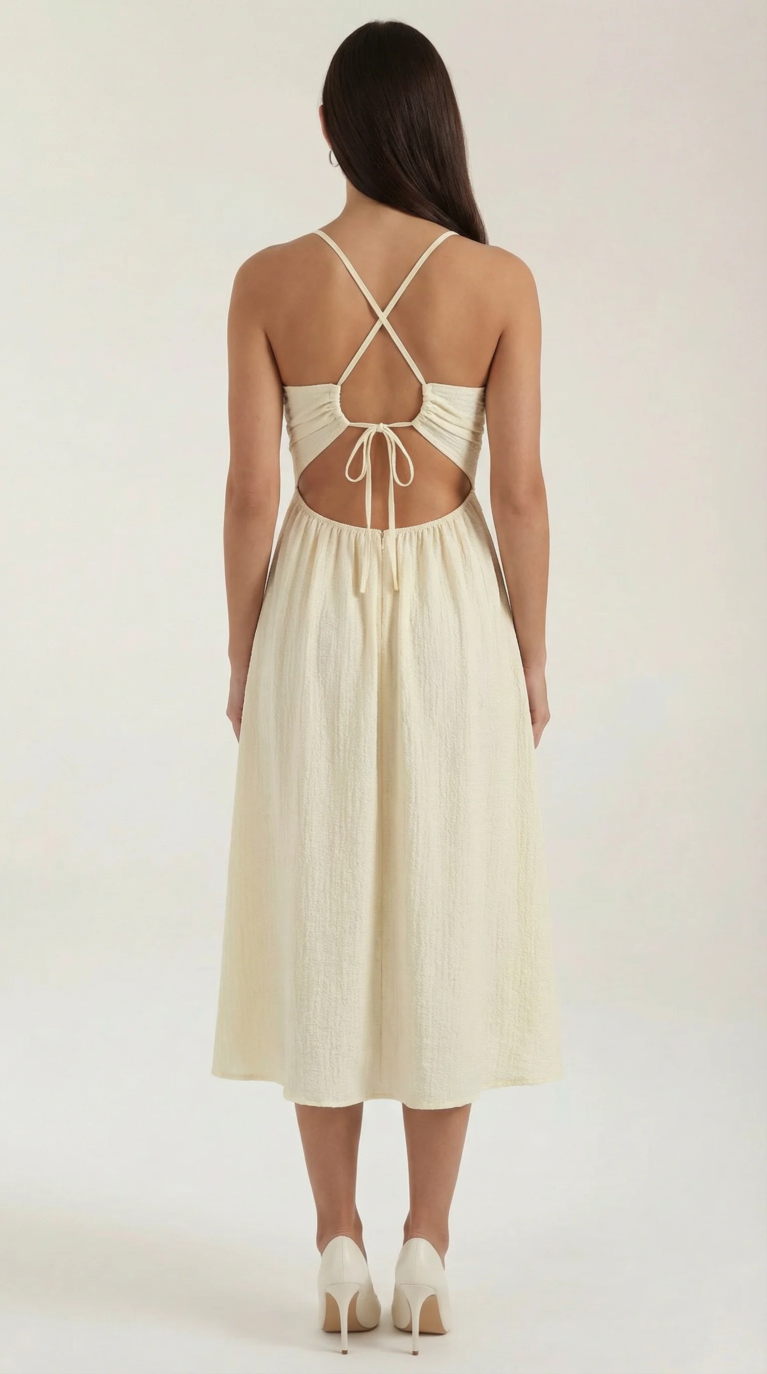 Cutout Midi-Kleid