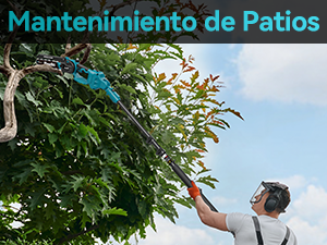 Seesii Mini motosierra 2 en 1 de 8 pulgadas con telescopio
