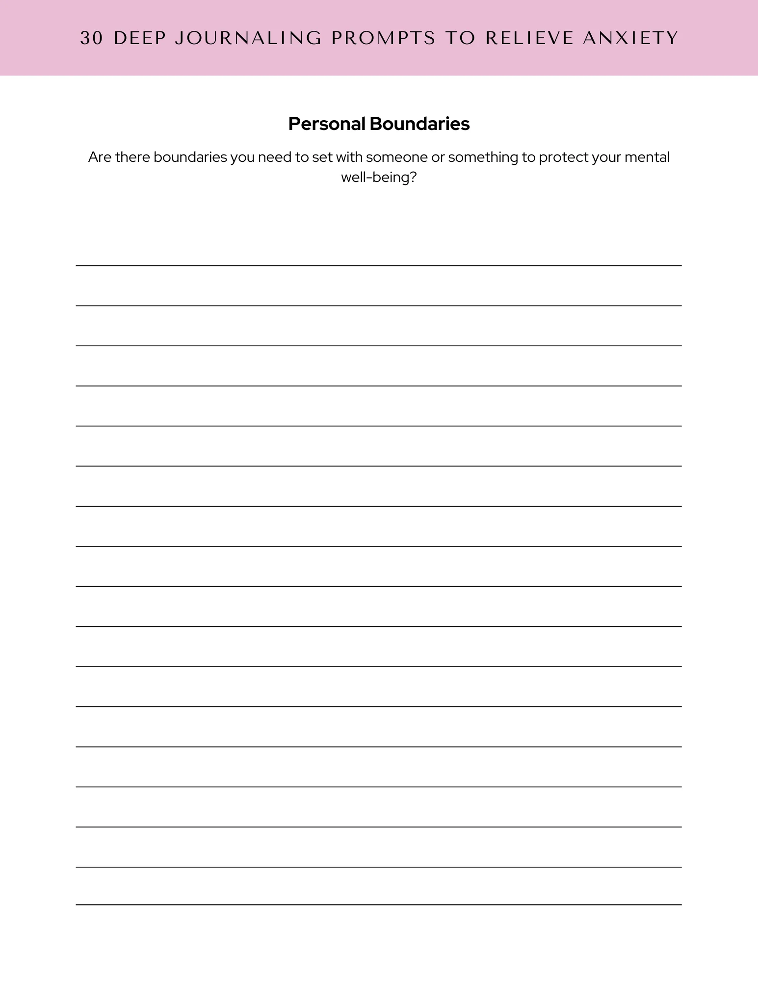 Mindful Moments - Anxiety & Depression Journal