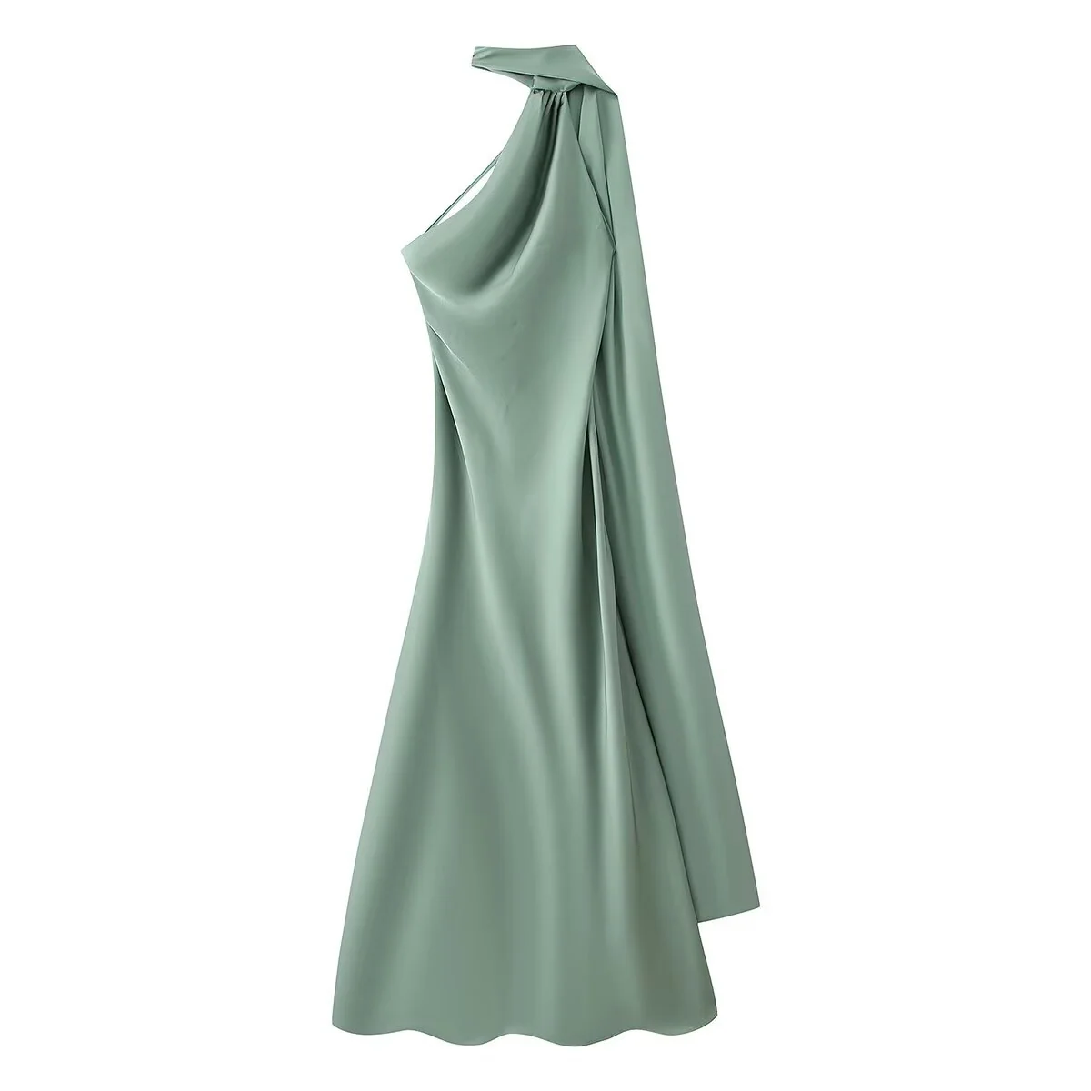 Luxuri?ses Satin-Maxikleid f��r festliche Anl?sse