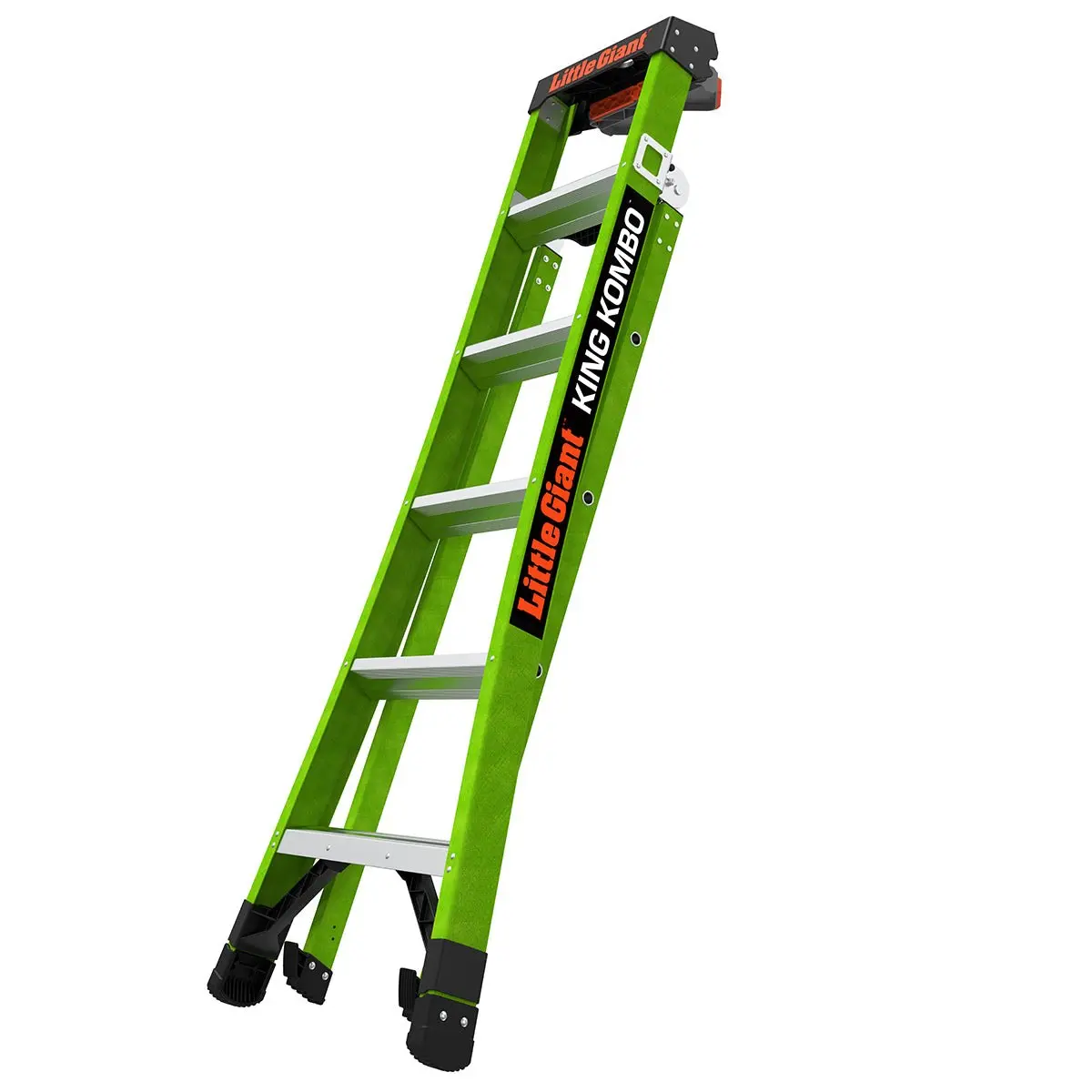 Little Giant KING KOMBO? Professionele 6 Voet Glasvezel 3-in-1 Ladder, Capaciteit 375 lbs
