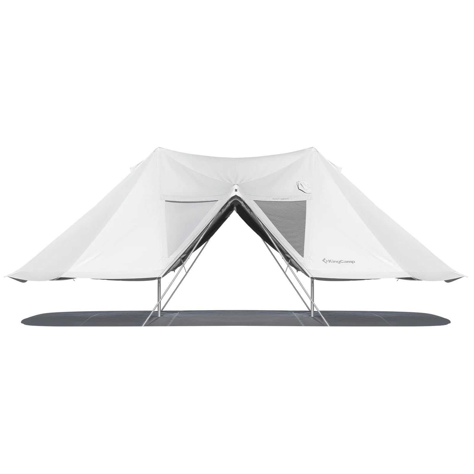 KingCamp Khan Palace �C ruim glamping-tent met variabele ventilatie, hoge stahoogte & schoorsteenoptie voor grote groepen