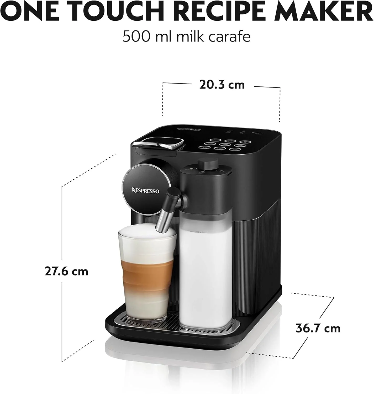 De'Longhi Nespresso Lattissima Touch Animatie EN 560.S Koffiezetapparaat