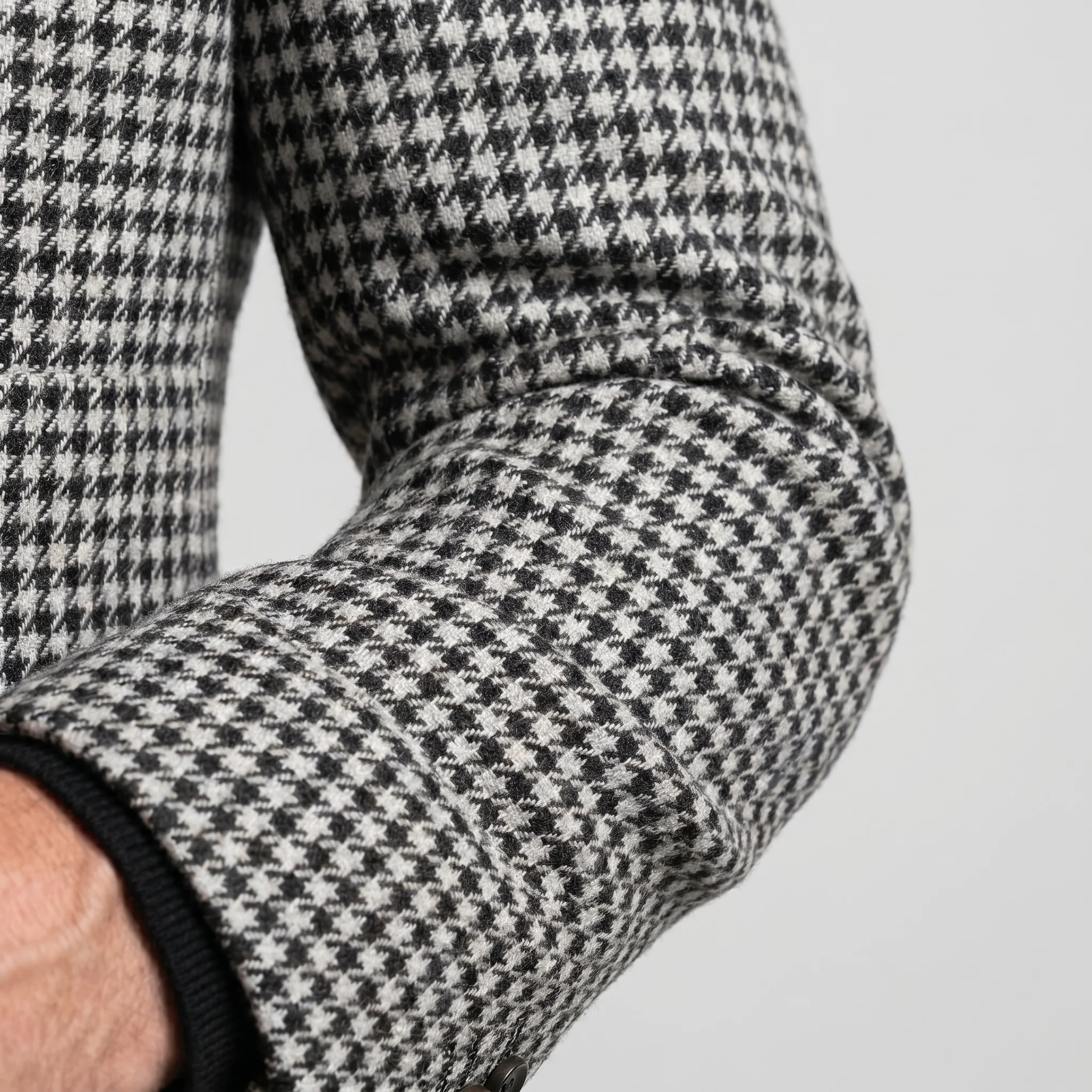 Schmal geschnittener Hahnentritt-Blazer aus Wollmischung f��r Herren