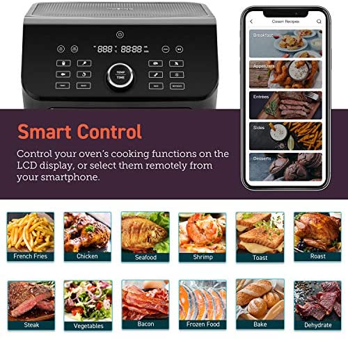 6.8-Qt. Air Fryer with Dual Heating and Smart Temperature Control