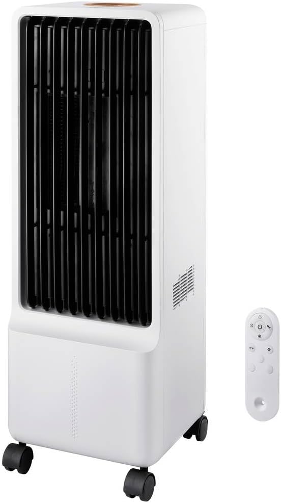 Sygonix Luftkühler 50 W (L x B x H) 272 x 270 x 942 mm Weiß mit Fernbedienung, Oszillierend, Timer, LED-Display