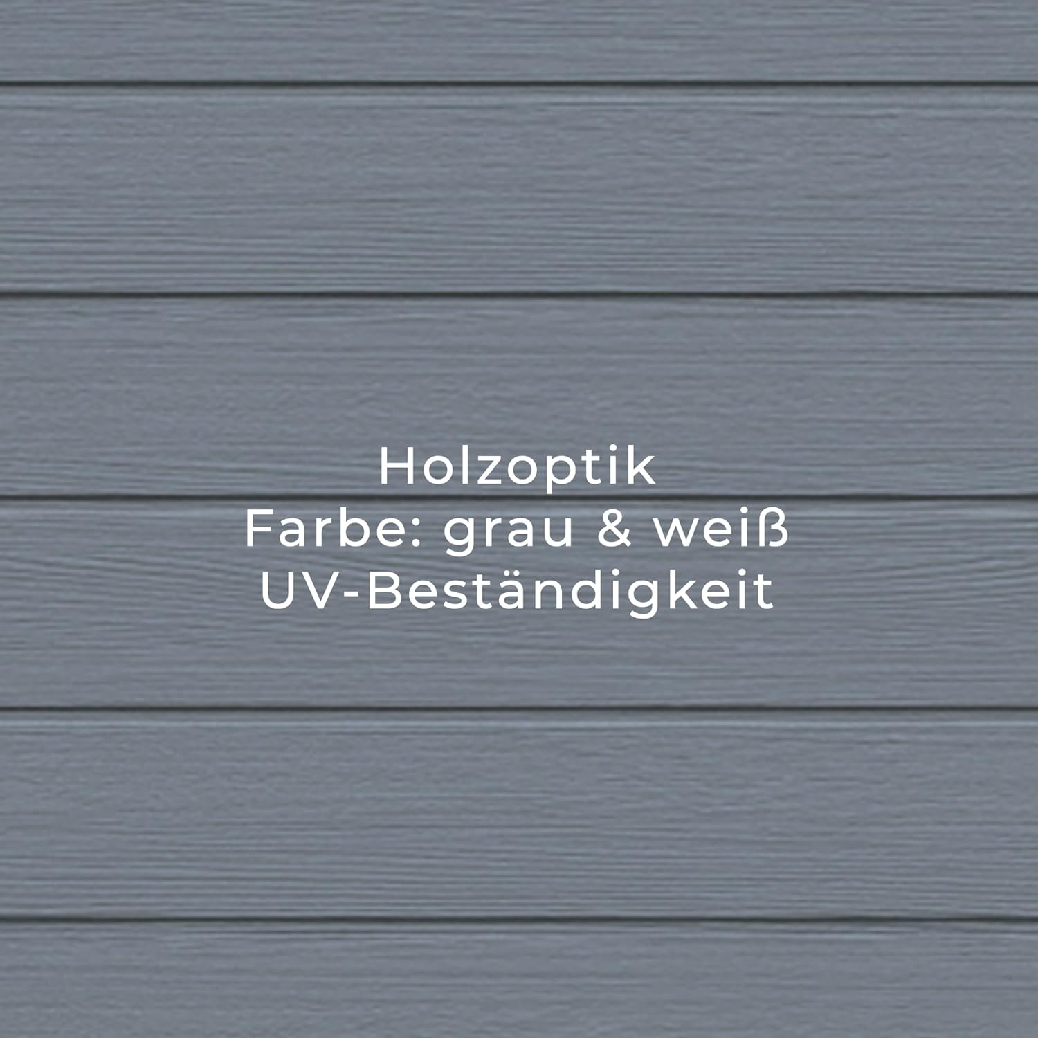 Gartenhaus Lönneberga 2,5m² Kunststoff | Polypropylen (PP) Geräteschuppen witterungsbeständig 124 x 191 x 167/199 cm (B x T x H) grau