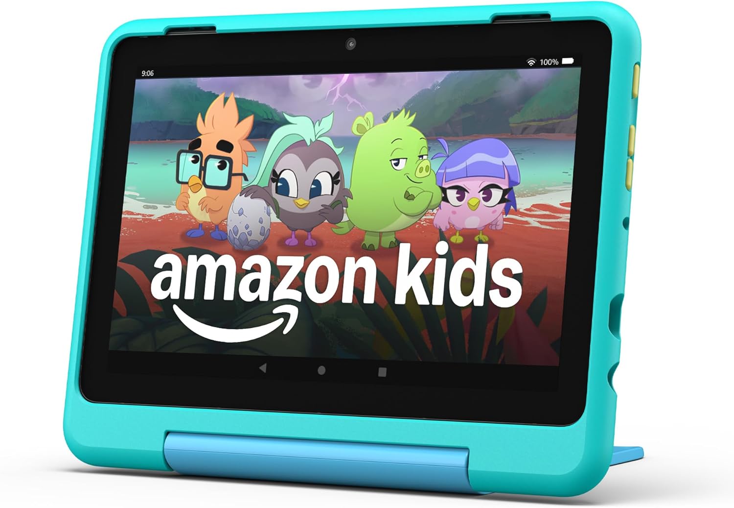 Amazon Fire HD 8 Kids Pro tablet (newest model), ages 6-12. Bright 8" HD screen, includes ad-free content, parental controls, 13-hr battery, slim case for older kids, 32GB, Hello Teal