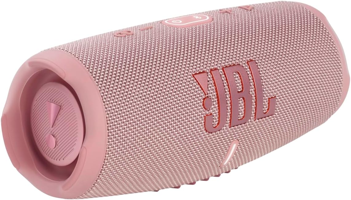 JBL Charge 5 Bluetooth-Lautsprecher in Schwarz �C Wasserfeste, portable Boombox mit integrierter Powerbank �C Eine Akku-Ladung f��r bis zu 20 Stunden kabellosen Musikgenuss