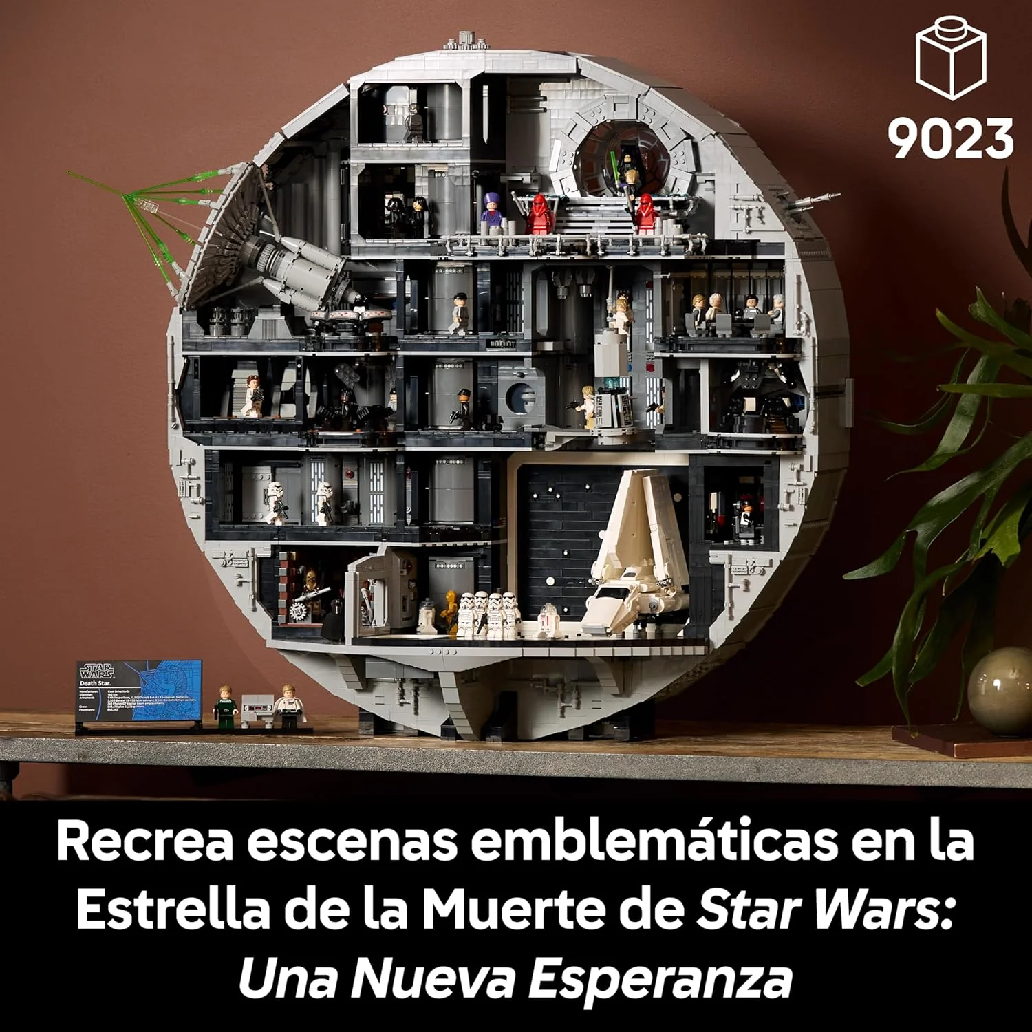 Star Wars 75419 Estrella de la Muerte - Maqueta para Adultos Interactiva UCS con 36 Minifiguras Inc. Luke Skywalker, Han Solo y Darth Vader - Regalo de Colección para Hombres y Mujeres Fans