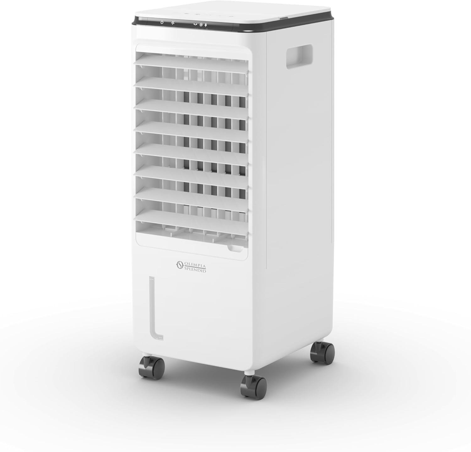 Olimpia Splendid, Peler 7T Verdunstungskühler, 7 Liter, Luftreiniger, Kühlung, Belüftung, Touchscreen-Display, Leicht zu transportieren