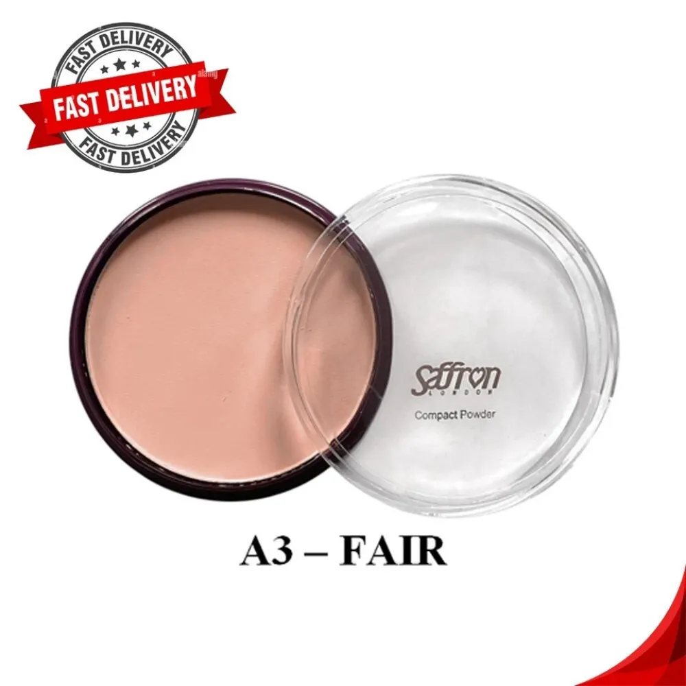 Saffron London Pressed Powder Foundation a?? 4 Popular Shades Compact Powder