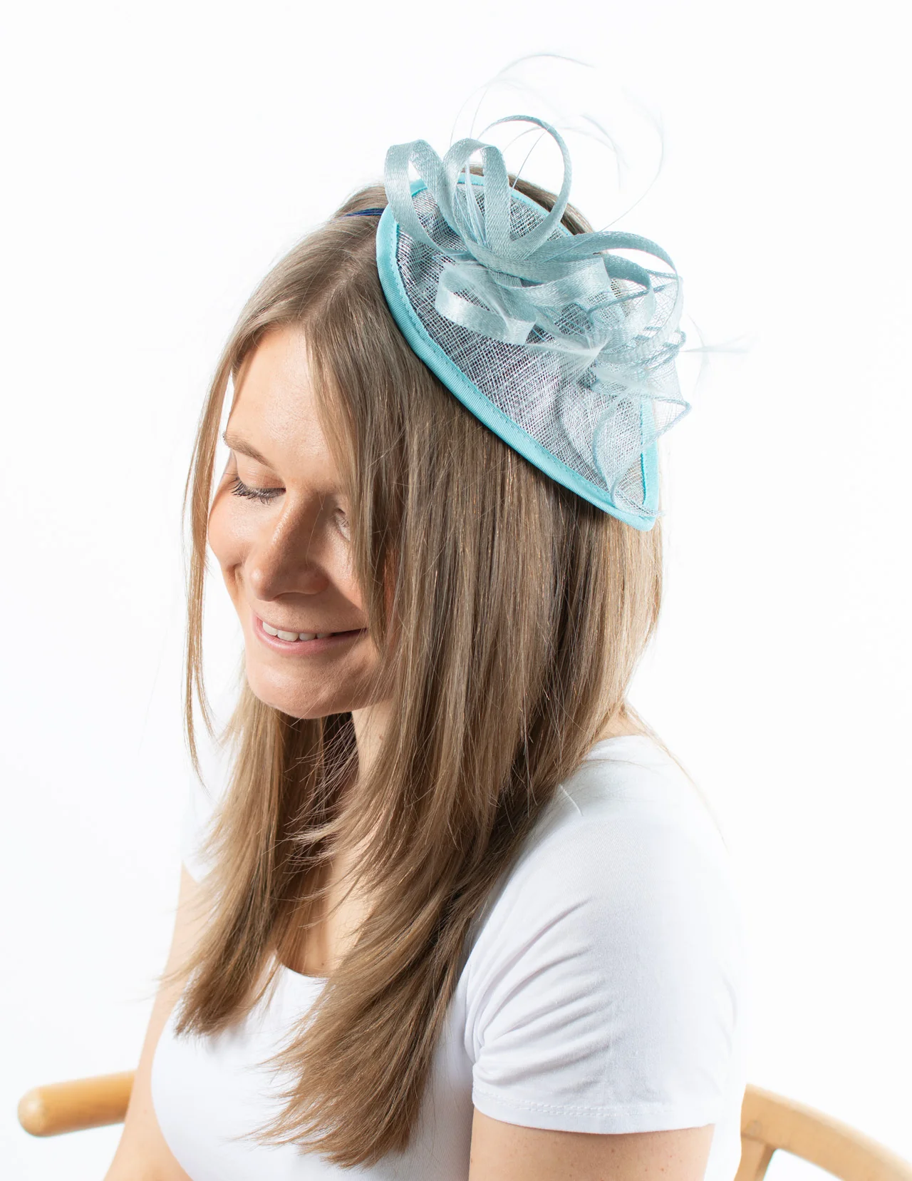 Fascinator | Small Teardrop | Pale Blue
