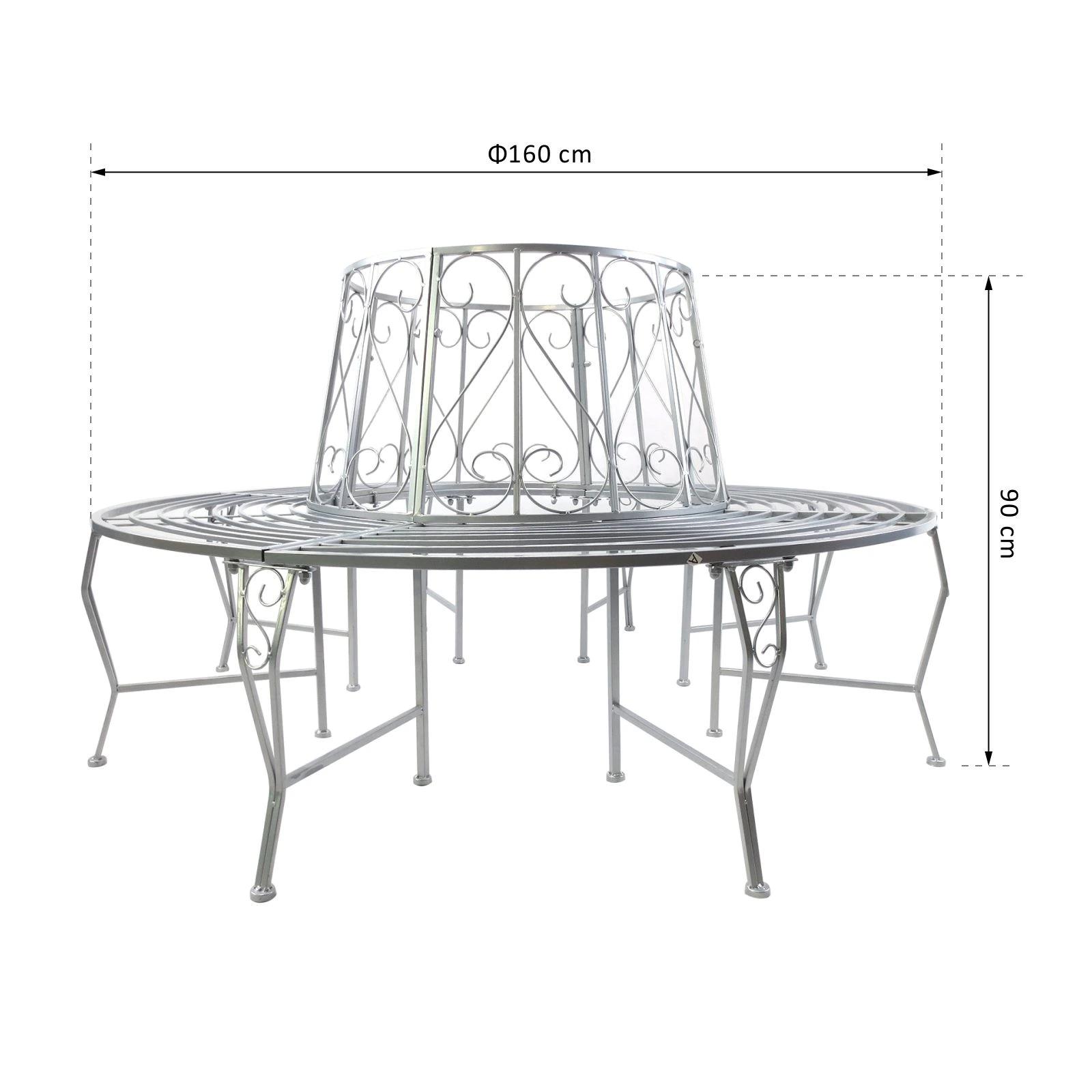 360�� boombank ronde bank tuinbank bankje parkbank bankje tuin metaal