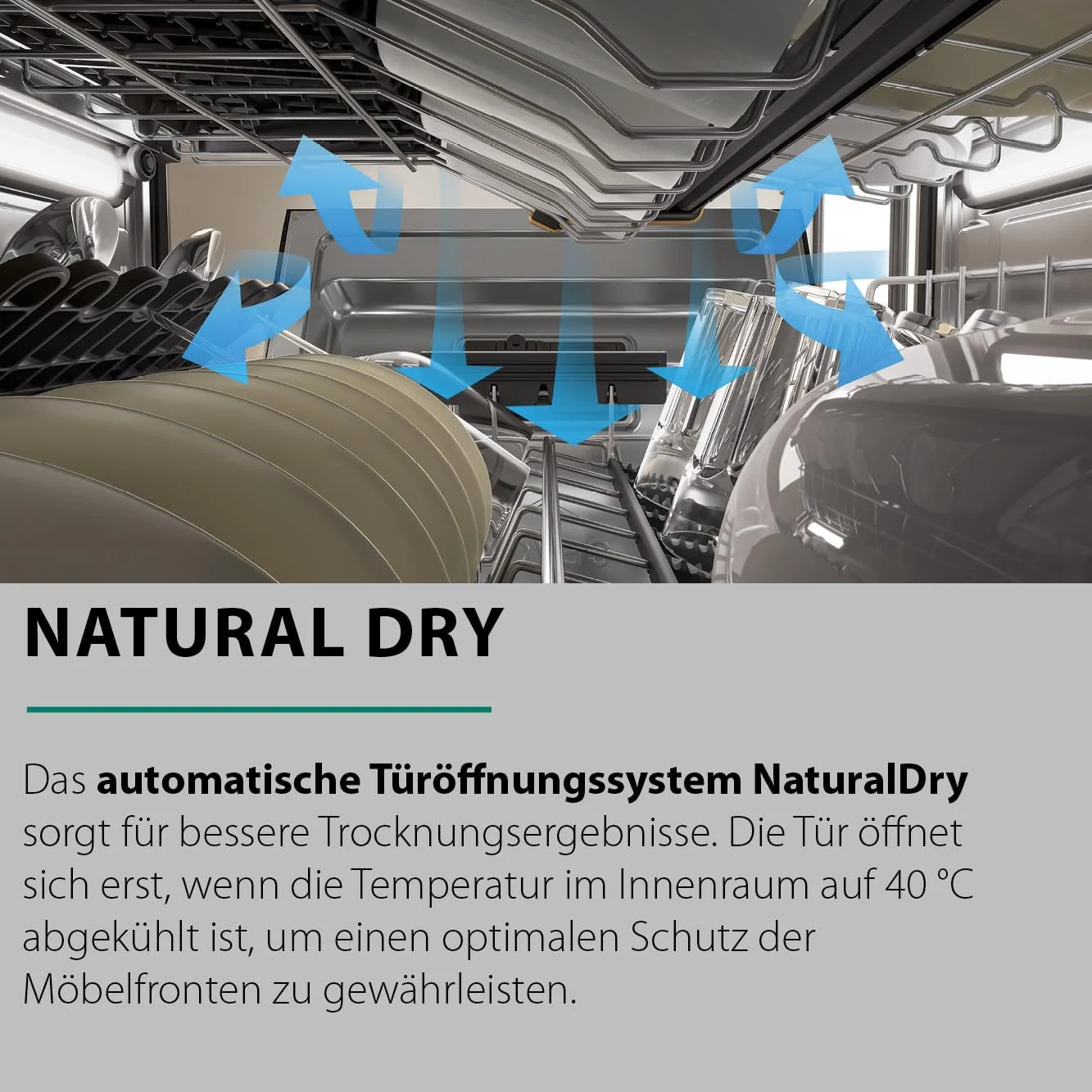 Bauknecht B7F HP43 XA Vrijstaande vaatwasser/ 60 cm/ 15 couverts/ PowerClean Pro-Effectieve hogedruksproeiers/ Natural Dry-Automatische deuropening-Betere droging/ Maxi Space-Meer binnenruimte